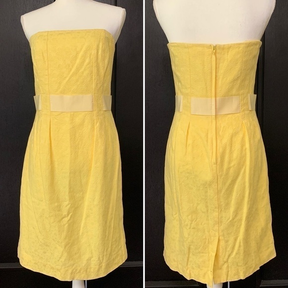LILLY Pulitzer yellow Vanessa strapless dress - Picture 1 of 5